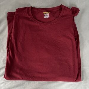 Tek Gear Burgundy Essential Tee